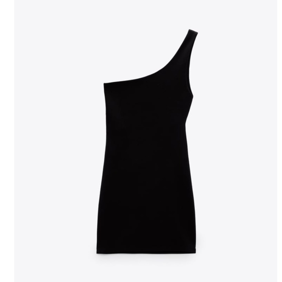 ZARA ASYMMETRIC MINI DRESS - Picture 5 of 5